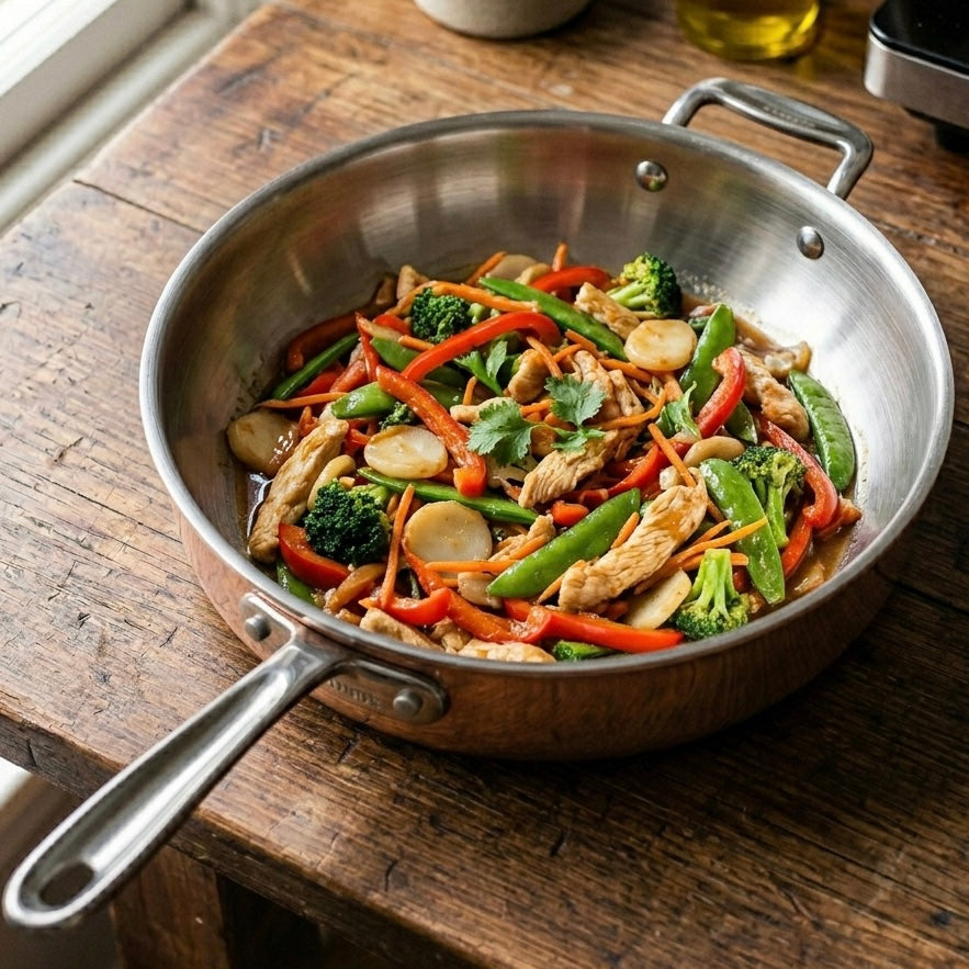 Aurora Copper Wok (30 sm)
