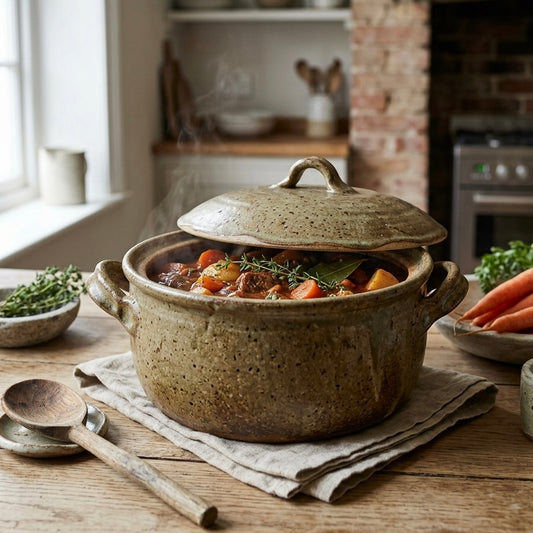 Wabi-Sabi Ceramic Slow-Cooking Pot (3.5 L)